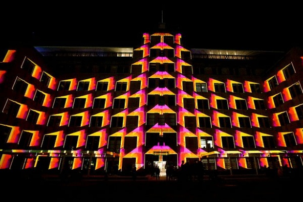 แสงสีแห่งนครซิดนีย์ ออสเตรเลีย ยามค่ำคืน ในเทศกาล Vivid Sydney