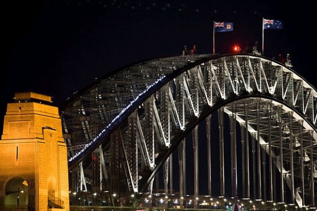 แสงสีแห่งนครซิดนีย์ ออสเตรเลีย ยามค่ำคืน ในเทศกาล Vivid Sydney