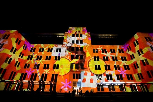 แสงสีแห่งนครซิดนีย์ ออสเตรเลีย ยามค่ำคืน ในเทศกาล Vivid Sydney