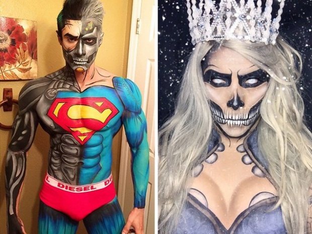 แต่งหน้าตัวเองเป็นSuperHeroes โดยไม่จำเป็นต้องแต่งชุดฮีโร่