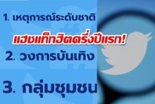  ทวิตเตอร์ เปิดเผยอันดับแฮชแท็กยอดนิยมของไทย ครึ่งปีแรก 2562