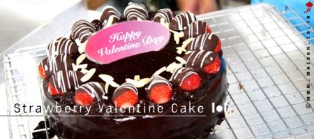 Strawberry Valentine Cake