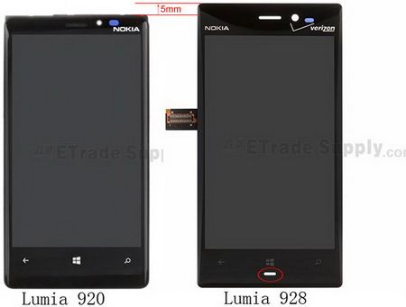 Nokia Lumia 928 จะเปลี่ยนไปใช้จอ Super AMOLED แทนหน้าจอ PureMotion HD