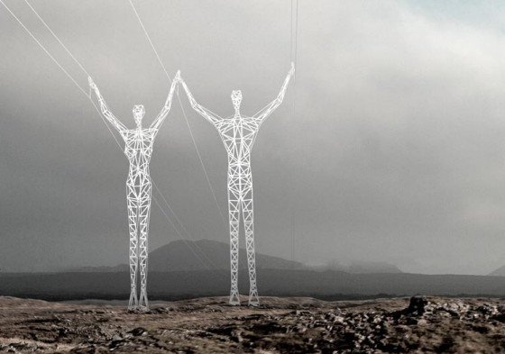 Land of Giants เสาไฟฟ้าประหลาดที่ไอซ์แลนด์