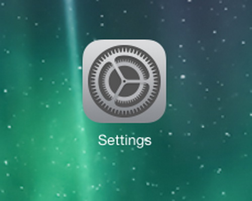 จากหน้า home ของ iOS เข้าไปที่ settings