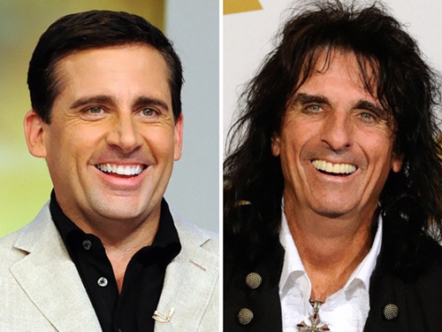 Steve Carell กับ Alice Cooper เหมือนกันอย่างกับเป็นพี่น้องฝาแฝด