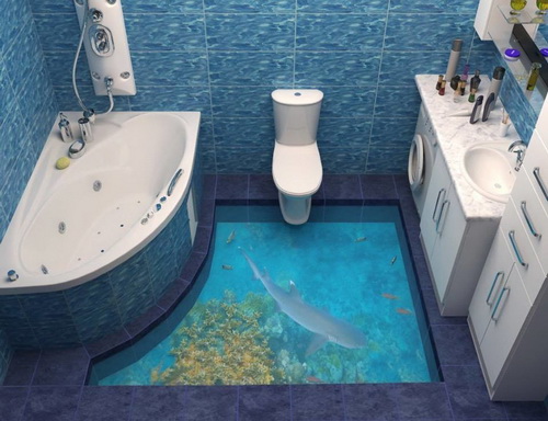 ปูพื้น “ห้องน้ำ” เป็น 3D สุดเจ๋ง