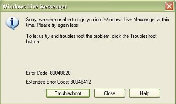 รวมรหัส Error ของโปรแกรม MSN พร้อมวิธีแก้ปัญหา