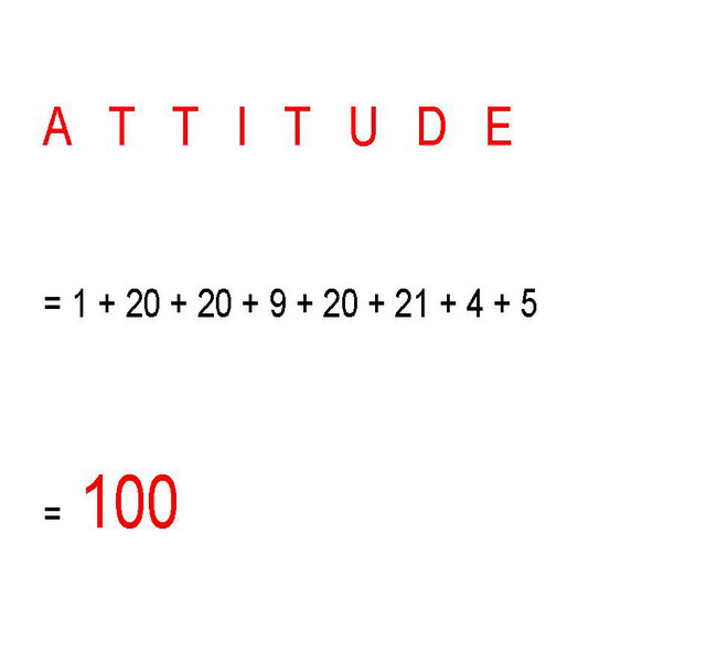 ~เกาชีวิต~ 100 = A T T I T U D E