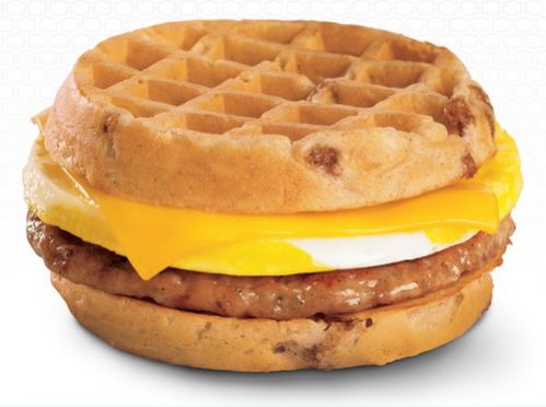 Breakfast Waffle Sandwich (Jack In The Box)