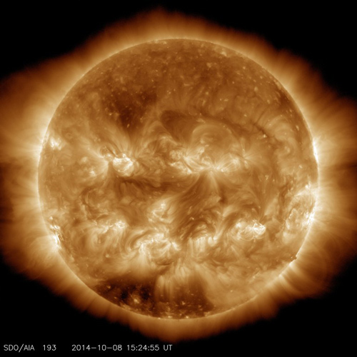 นาซ่า ปล่อยภาพ ดวงอาทิตย์ที่คล้ายฟักทองปีศาจ ต้อนรับฮาโลวีน