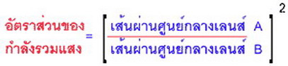 หลักการของกล้องโทรทรรศน์ 