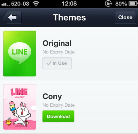 LINE ใน iPhone เปลี่ยนตีม (Theme) ได้แล้ว !!