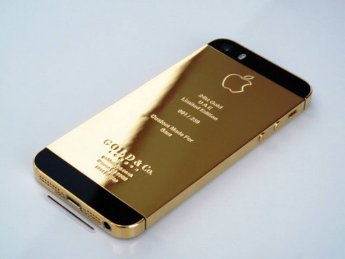 iPhone 5S สีทองหลบไป…พบกับ iPhone 5S ทองคำจริงๆ ราคาเครื่องละแสนห้า !!