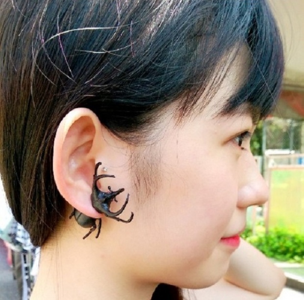 ขุ่นพระ ! ตุ้มหูแมงกวาง แฟชั่นสุดแปลก ล่าสุด ของคนญี่ปุ่น