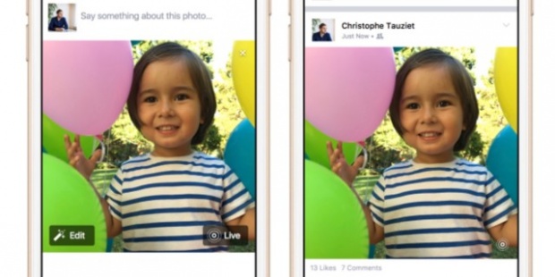 Facebook เริ่มทดสอบการแชร์และดูรูป Live Photo บน iOS แล้ว !!