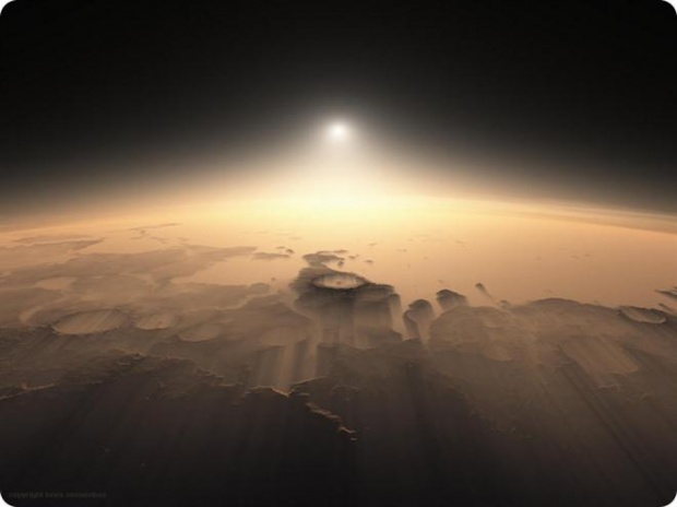 พาชมภาพสวย! ของดวงอาทิตย์ขึ้นที่ดาวอังคาร