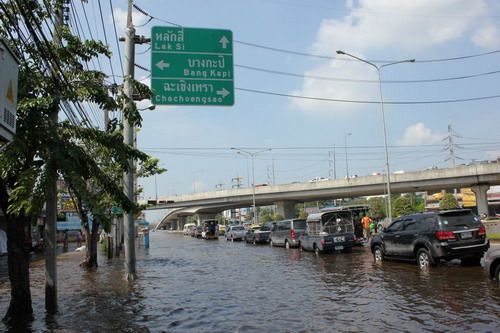 ภาพสำรวจน้ำเส้นทาง แสนแสบ-มีนบุรี-บางชัน 