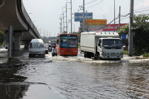 ภาพสำรวจน้ำเส้นทาง แสนแสบ-มีนบุรี-บางชัน 