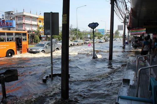 ภาพสำรวจน้ำเส้นทาง แสนแสบ-มีนบุรี-บางชัน 