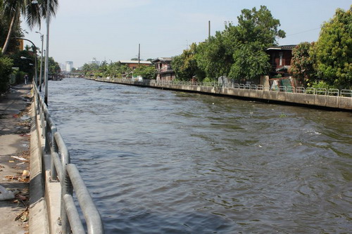 ภาพสำรวจน้ำเส้นทาง แสนแสบ-มีนบุรี-บางชัน 