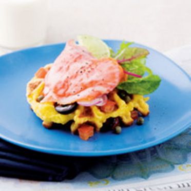 Rosti with Smoke Salmon Salad