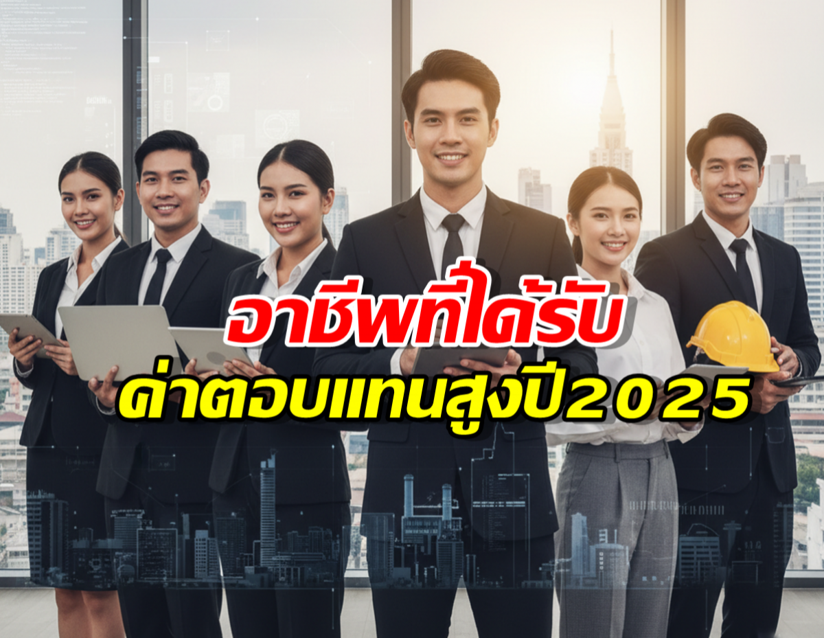 10 อาชีพเงินเดือนสูงที่สุดในไทย ปี 2025