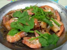 กุ้งอบวุ้นเส้น