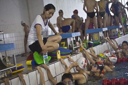 เผยภาพจีนฝึกโหดเพื่อก้าวสู่โอลิมปิก 