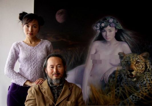 จีนวิจารณ์ยับ จิตรกรชื่อดังวาดรูปเปลือยลูกสาว อ้างศิลปะ ไม่เน้นศีลธรรม