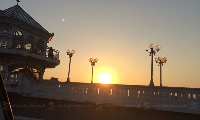 เย็นย่ำวันสบาย…ชมพระอาทิตย์ตก ที่สะพานสารสิน
