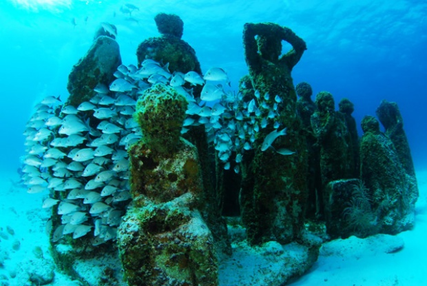 พิพิธภัณฑ์ใต้น้ำแคนคูน พิพิธภัณฑ์ใต้น้ำ ใหญ่ที่สุดในโลก ที่เม็กซิโก