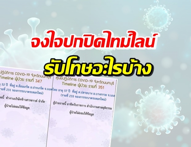 ดูชัดๆ! กางกฎหมาย จงใจปกปิดข้อมูลโควิด-19 โดนอะไรบ้าง?