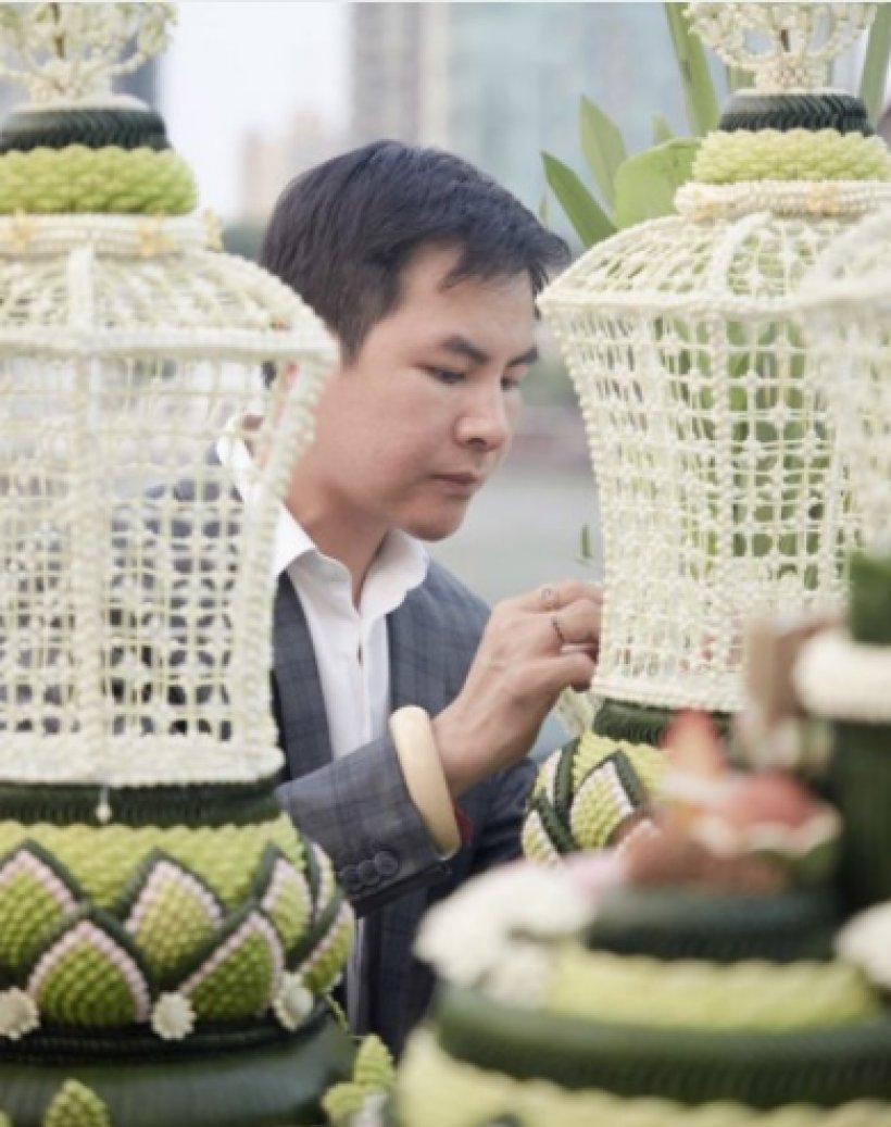 เปิดความหมาย สังข์สุวรรณภูมิ-พุดซ้อน ในงานแต่งพุฒ-จุ๋ย