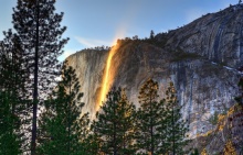 ฮอร์สเทล (Horsetail Fall) น้ำตกเพลิงหางม้าแห่งโยเซมิตี