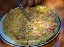 ภูมิปัญญาชาวบ้าน เมนูพิซซ่าไข่ อาหารจากไข่ที่ไม่ได้ใช้น้ำมันทอด