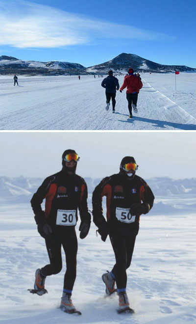 แข่งวิ่งมาราธอนที่ขั้วโลกใต้