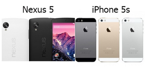 Nexus 5 ลองดี ขอท้าชน iPhone 5s 