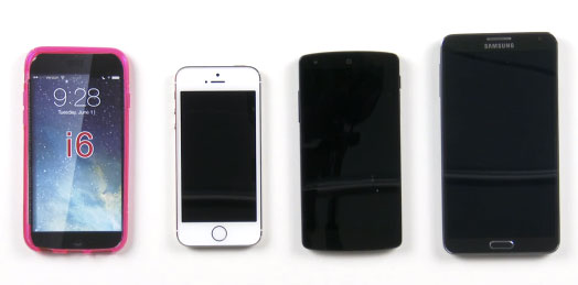 หลุดคลิป เปรียบเทียบ เคส iPhone 6 vs iPhone 5S