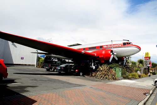 McDonald’s Airplane in Taupo, New Zealand