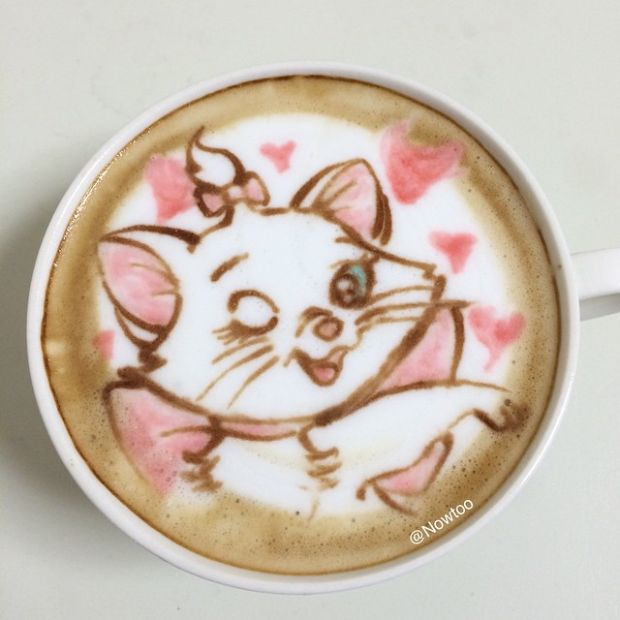 ลาเต้อาร์ต (Latte Art) ศิลปะฟองนมบนแก้วกาแฟ