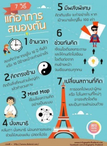 7 วิธี แก้อาการสมองตัน