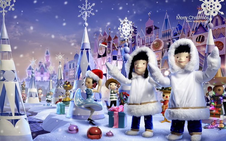 วอลเปเปอร์ Hong Kong Disneyland Christmas Fantasy