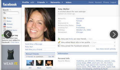 วิวัฒนาการเว็บ facebook เนื่องในวันครบรอบ 10ปี 