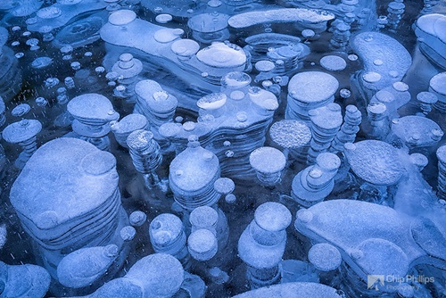 #9 Bubbles In The Ice Of Abraham Lake In Canada
