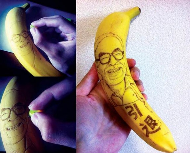 ศิลปินญี่ปุ่นเปลี่ยนกล้วยธรรมดาๆ ให้กลายเป็น “กล้วยรอยสัก”