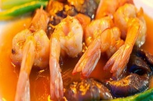 กุ้งเจี๋ยนน้ำมันหอย