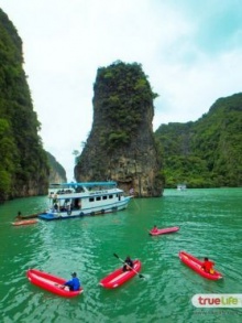 สวรรค์ทะเลใต้ เที่ยวเกาะห้อง พายแคนู ที่อ่าวพังงา