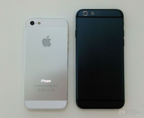 าพชัดๆ iPhone 6 สีเทาเงินเปรียบเทียบกับ iPhone 5s และ HTC One M8! 