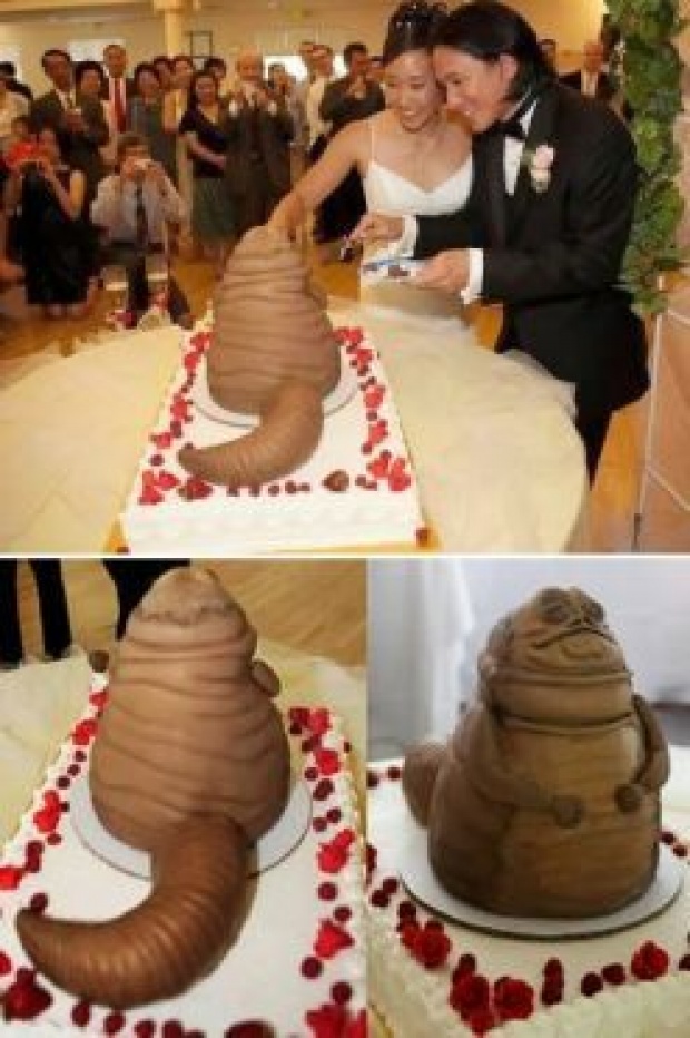 อึ้ง!! นี้คือ เค้กแต่งงานที่สุดแสนจะแปลก!!!